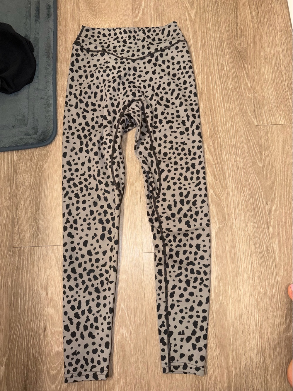 Balance Athletica Taupe and Black Leopard Print Leggings